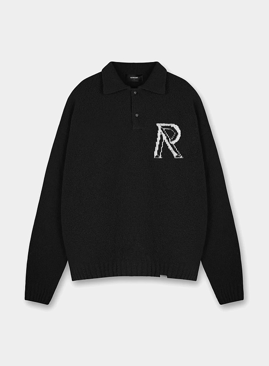 Поло Represent Clo Initial Boucle Polo Jet Black
