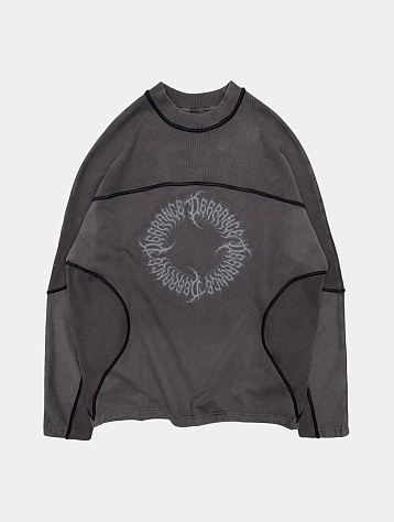 Свитер ARNODEFRANCE Biker Sweater Washed Grey