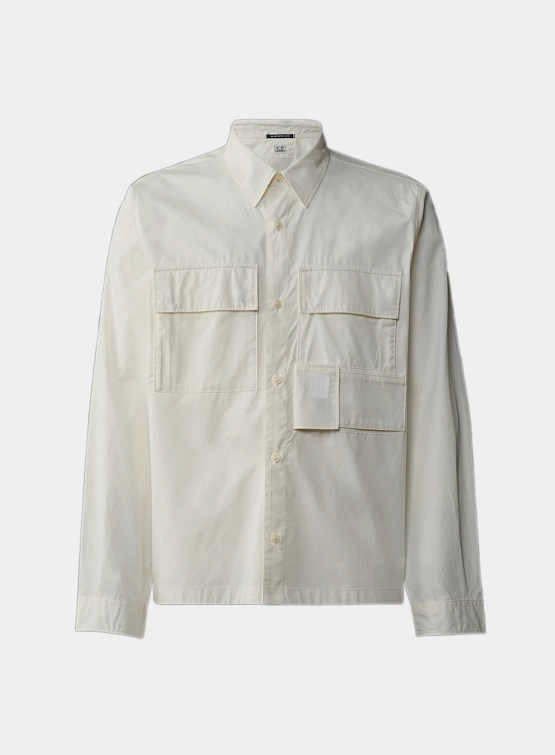 Рубашка C.P. Company The Metropolis Series Gabardine Gauze White