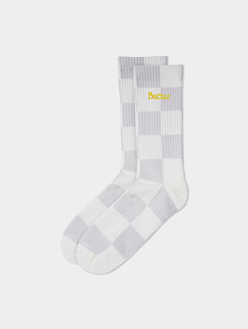 Носки Butter Goods Checkered Socks Light Grey