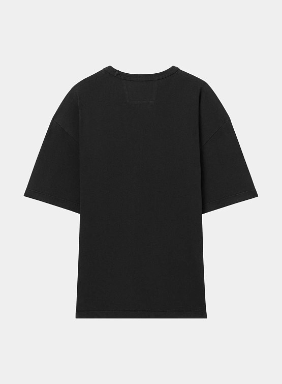 Футболка C.P. Company 20/1 Jersey Boxy Logo Black