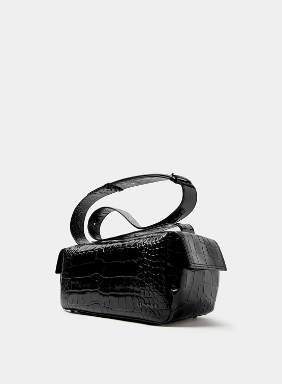 Сумка Sunnei Labauletto Calf Grain Leather Black