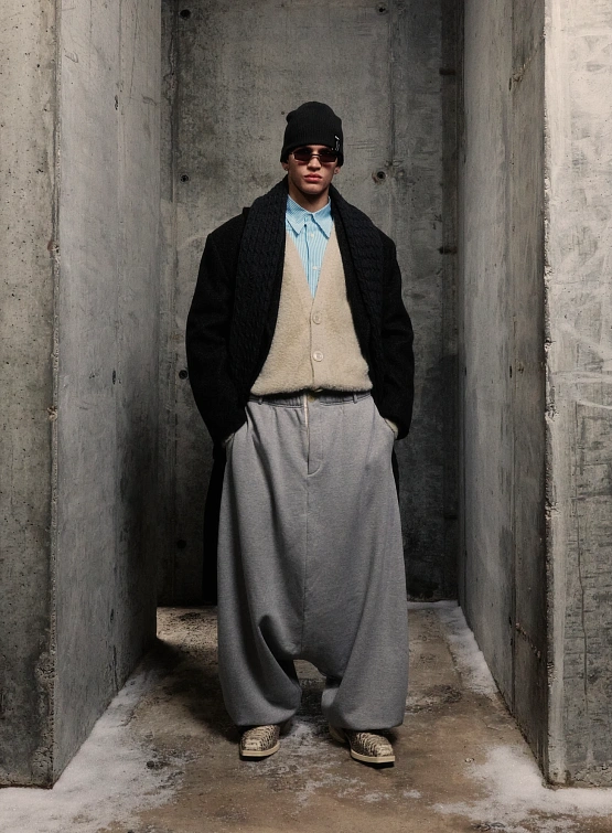 Шапка LMC Label Short Beanie Charcoal