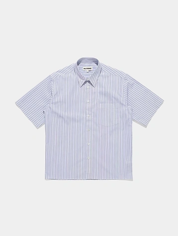 Рубашка HAL STUDIOS Striped S/S Overshirt White Navy