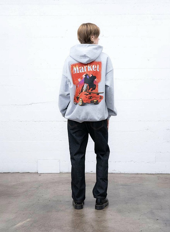 Худи MARKET Bullrider Hoodie Ash