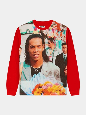 Лонгслив KidSuper Ronaldinho x KidSuper Printed Red