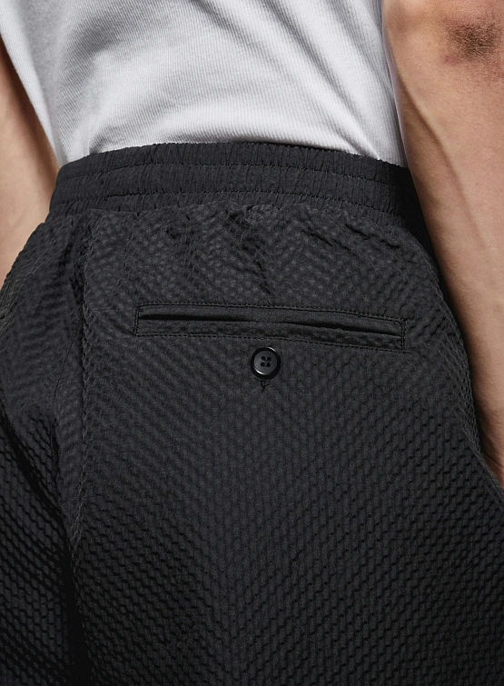 Шорты MKI MIYUKI ZOKU Seersucker Shorts Black