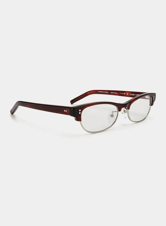 Очки Bonnie Clyde Closed Caption Red Tortoise & Clear Lens