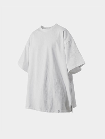 Футболка ANGLAN Layered Essential Label Half Tee White