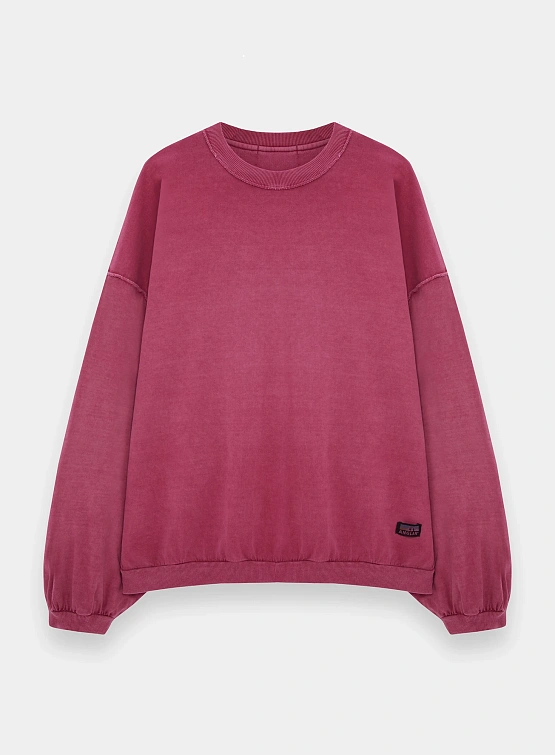 Свитшот ANGLAN Reversible Pigment Two Layer Washed Red