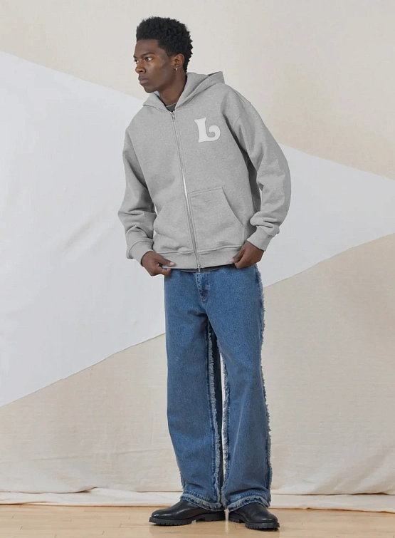 Зип-худи lorenz El Appliqué Grey