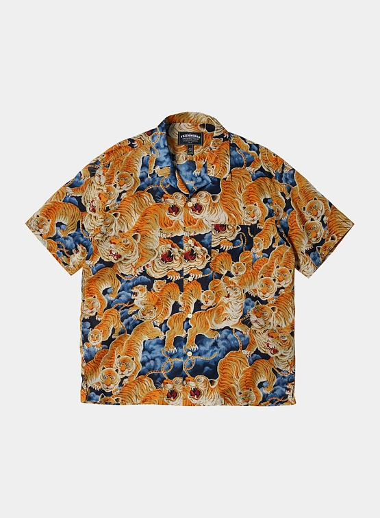 Рубашка FrizmWORKS Tiger Hawaiian Half Navy