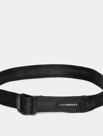 Ремень C.P. Company Herringbone Tape Printed Logo Black