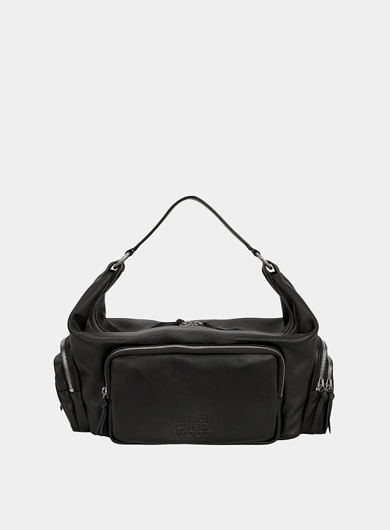 Женская сумка MARGESHERWOOD City Hobo Ew Black Plain