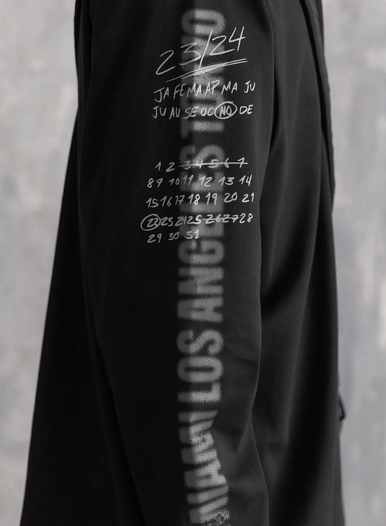 Лонгслив Stampd LS Locations Relaxed Tee Black