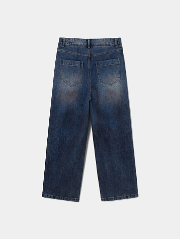 Джинсы JUUN.J Oil-Washed Asymmetrical Denim Blue