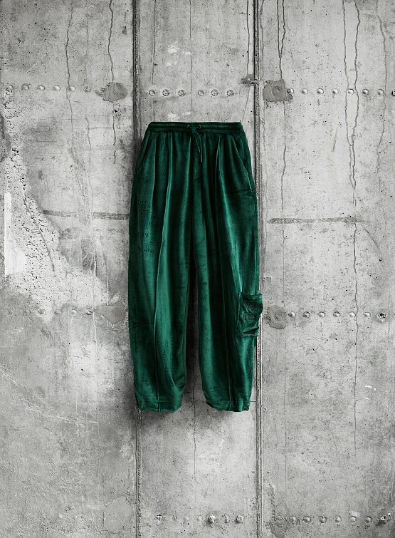 Брюки Jungles Jungles I Tried Velour Pant Green