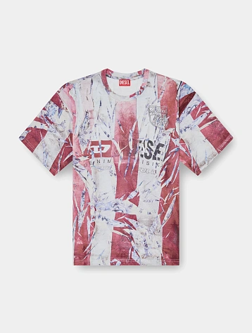 Футболка Diesel T-Boxt-R13 Maglietta Red/White