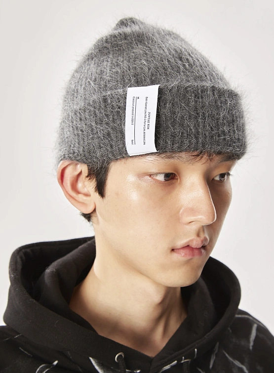 Шапка JUNTAE KIM JTK Artisanal: Angora Grey