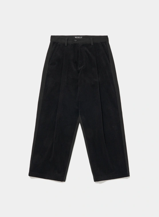 Брюки MERELY MADE Premium Dual Fabric Contrast Wide Royal Black
