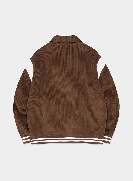 Бомбер LMC Gothic Corduroy Varsity Jacket Brown