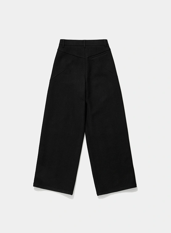 Женские брюки OPEN YY Wool Wide-Leg Pants Black