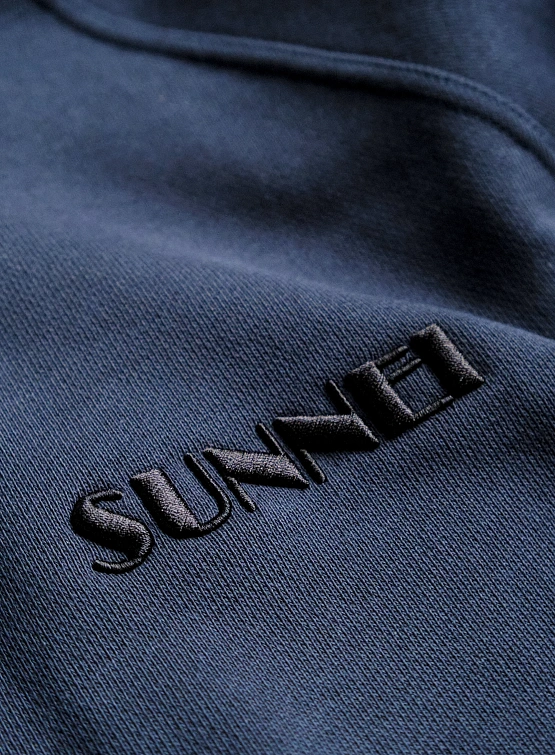 Худи Sunnei Small Logo Embroidery Blu Sunnei