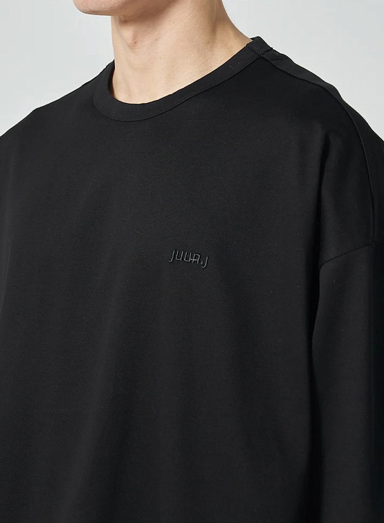 Лонгслив JUUN.J Lettering Long Sleeve Black