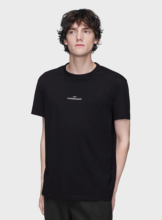Футболка Maison Margiela Distorted Logo Black