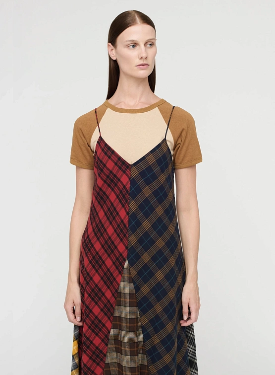 Женское платье Song for the Mute Bias Slip Tartan Multi