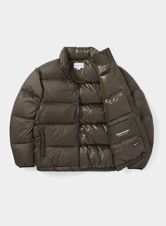 Пуховик thisisneverthat T Down Jacket Brown