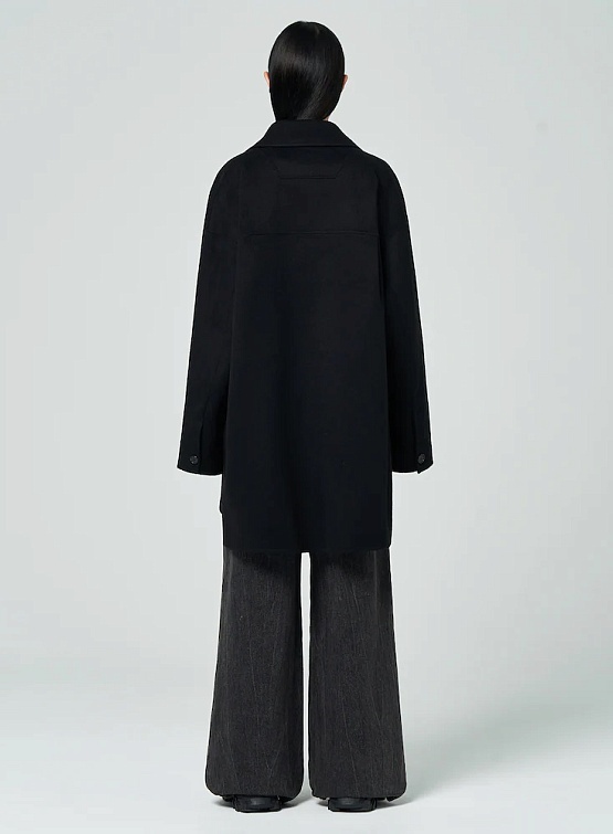 Женский овершот JUUN.J Handmade Wool Overfit Shirt Black