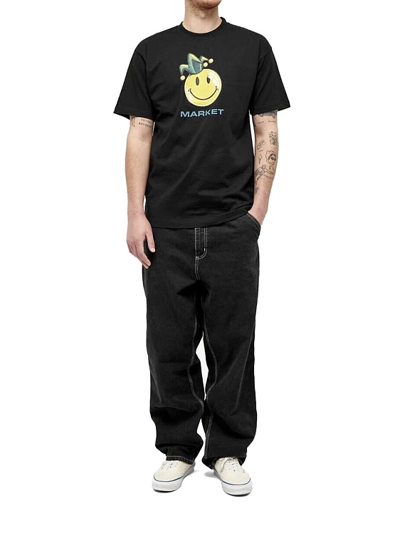 Футболка MARKET Smiley Fool Black
