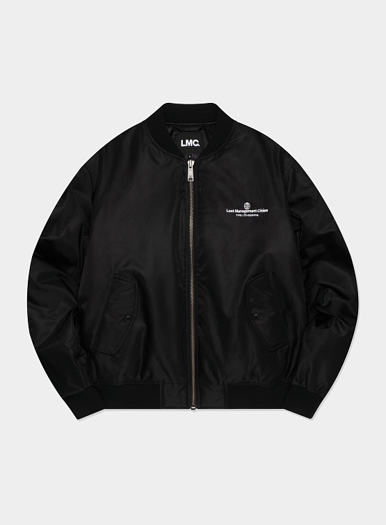 Бомбер LMC Wheel MA-1 Jacket Black