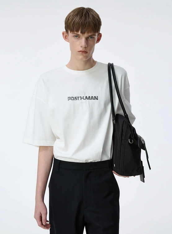 Футболка ADERERROR Post Human Product. 48 Off White
