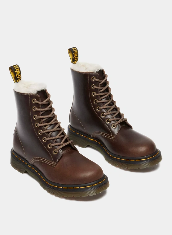 Женские ботинки Dr. Martens 1460 Pascal Serena Dark Khaki
