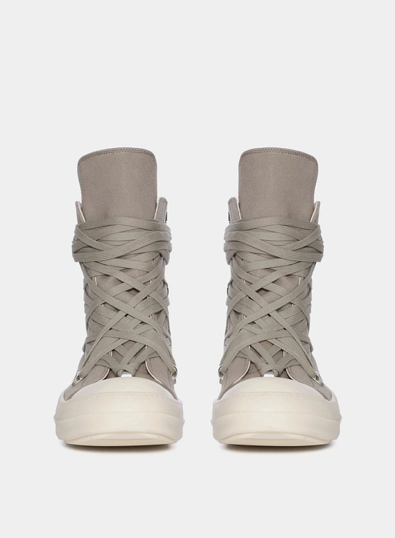 Кеды RICK OWENS DRKSHDW Megalaced Low Dirty Pearl/Milk