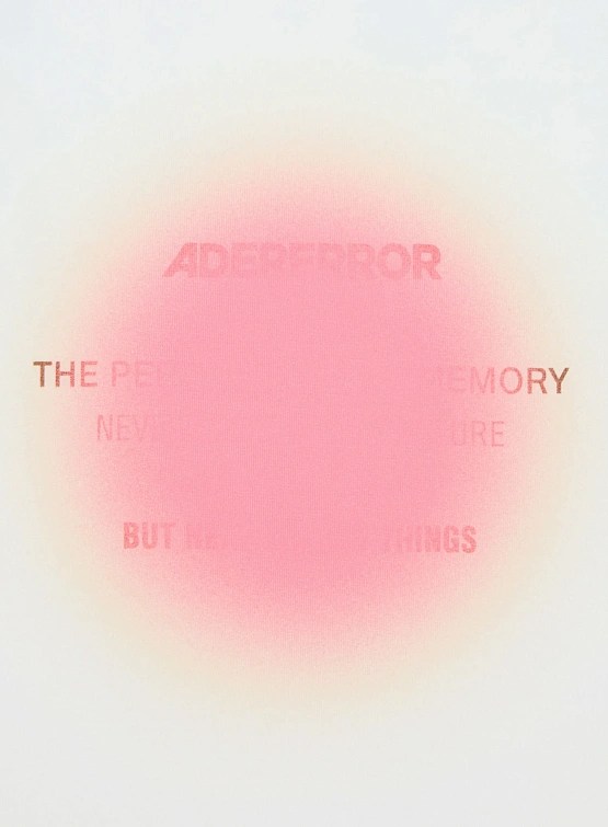 Футболка ADERERROR Eternity T-Shirt Product. 46 Pink