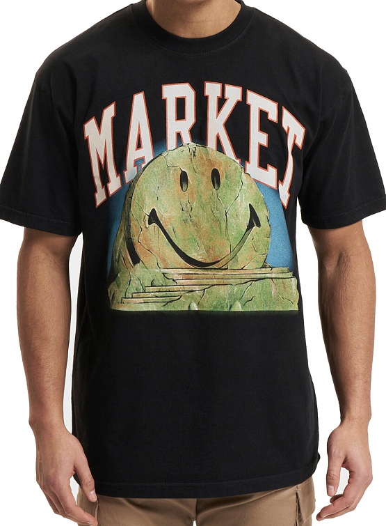 Футболка MARKET Smiley Out Of Body Washed Black