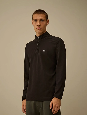 Халф-зип C.P. Company Stretch Piquet Half Zip Black