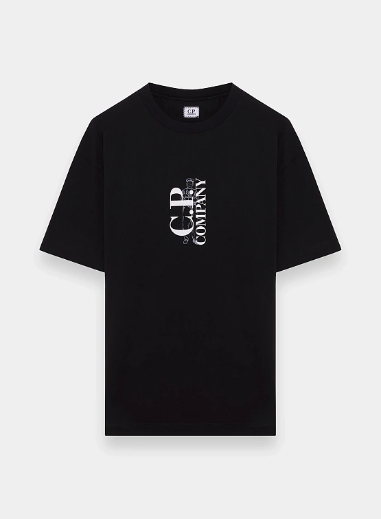 Футболка C.P. Company 30/1 Jersey Logo Black