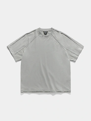 Футболка UNAFFECTED Raw Edge Cut Light Grey