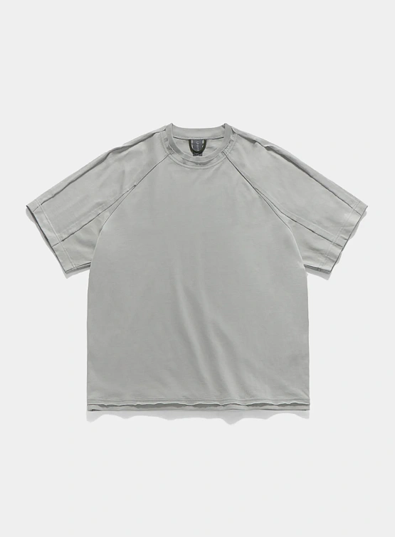 Футболка UNAFFECTED Raw Edge Cut Light Grey