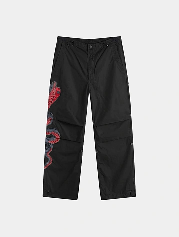 Брюки MAHARISHI 6007 Ying Yang Cobra Loose Black