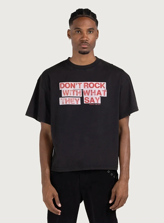 Футболка HONOR THE GIFT What They Say Black