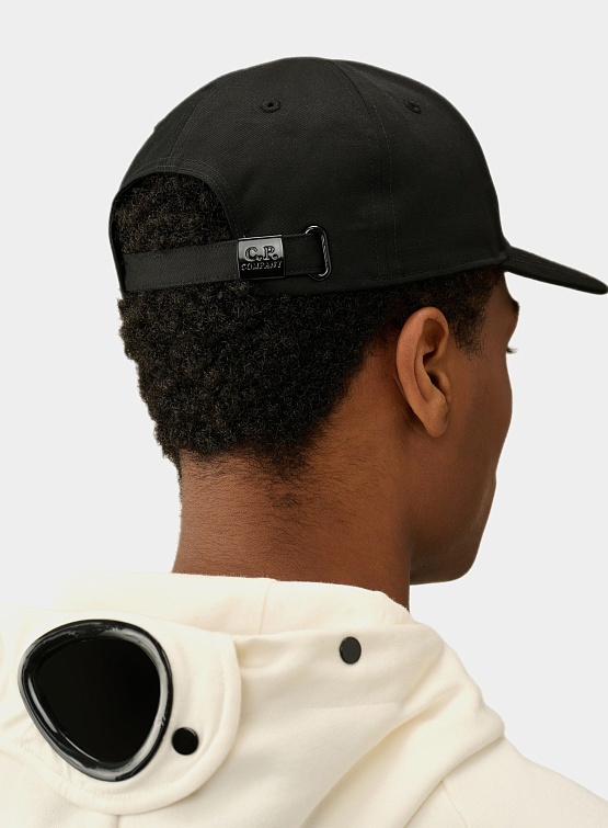 Кепка C.P. Company Gabardine Logo Cap Black