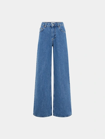 Женские джинсы Marine Serre Moon Laser High-Waist Flare Wash Light Blue