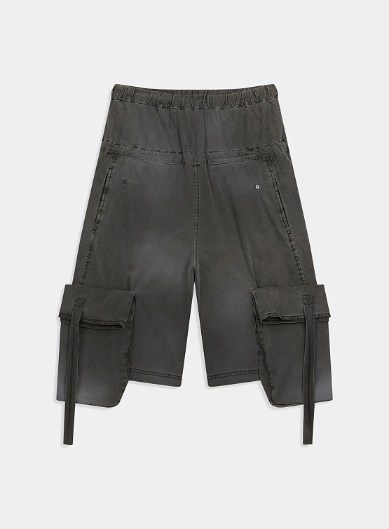 Шорты OPEN YY Rolled Waist Cargo Shorts Charcoal