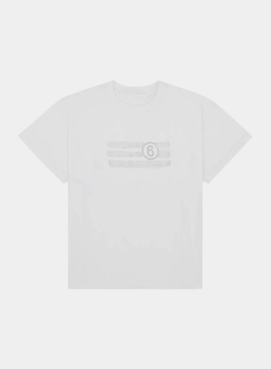 Футболка MM6 Maison Margiela Numeric White