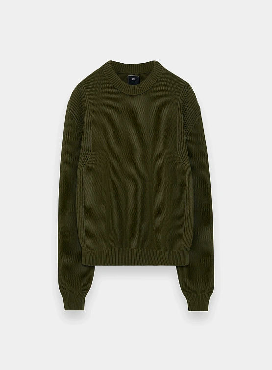 Свитер MAHARISHI 1462 Maharishi Knitted Crew Olive